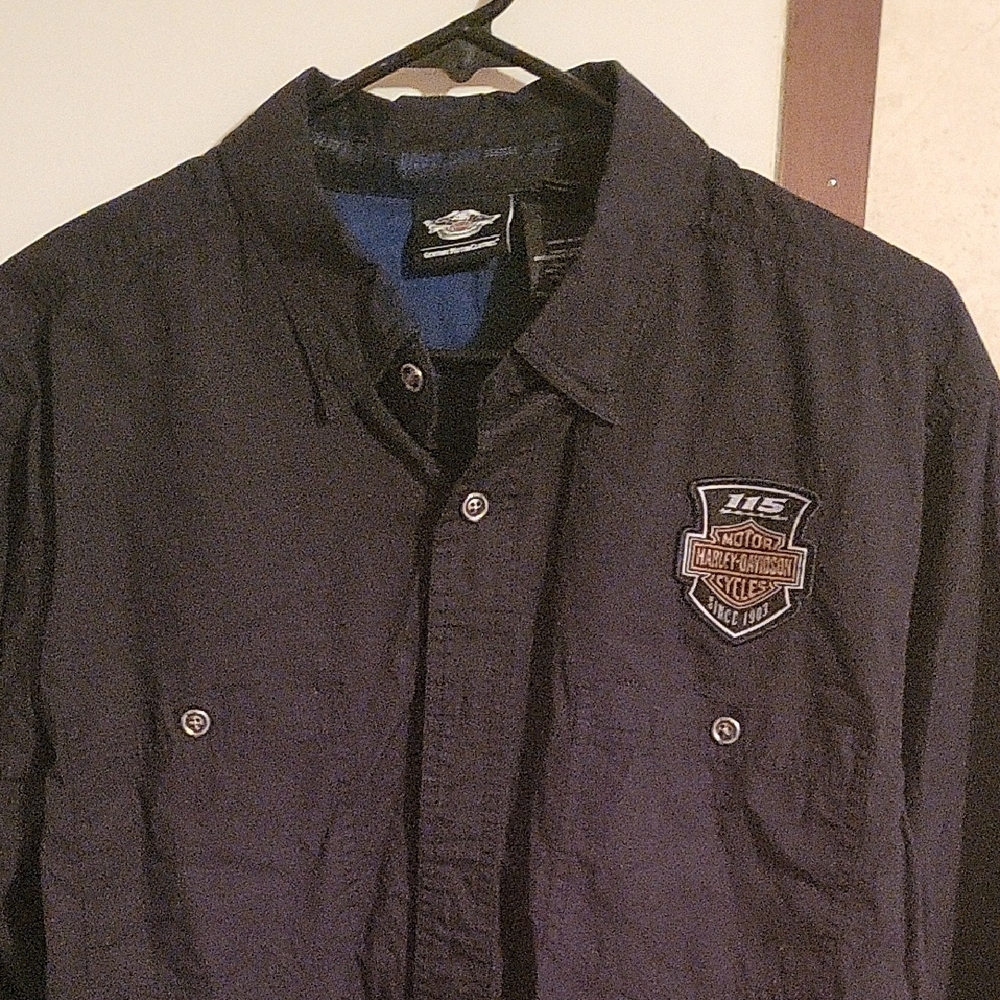 Harley-Davidson Black Button-Up Shirt
